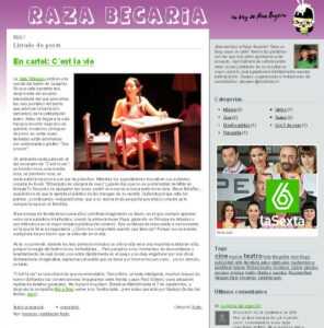 Crítica de C'EST LA VIE de bricAbrac Teatro en RAZA BECARIA – Blog de LA SEXTA.ES