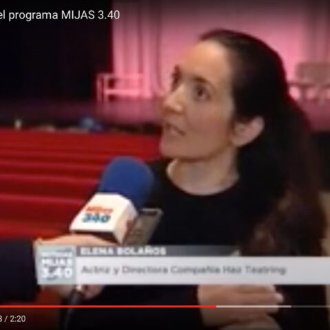 Entrevista de Elena Bolaños con BON VOYAGE de bricAbrac Teatro en el Teatro Las Lagunas de Mijas - Mijas TV Noticias 3.40