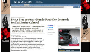 Crítica en ABC Sevilla de Mundo Poubelle de bricAbrac Teatro