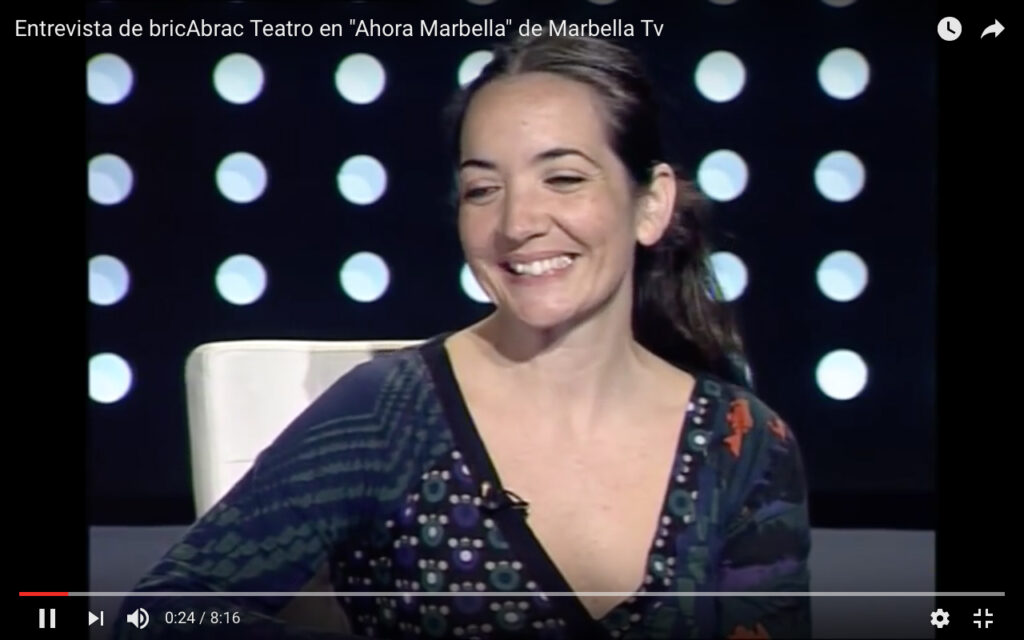 Entrevista de Elena Bolaños de bricAbrac Teatro de la obra C'EST LA VIE en Marbella TV